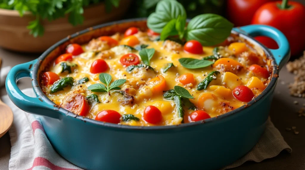 Cheesy Chicken Vegetable Casserole Recipe