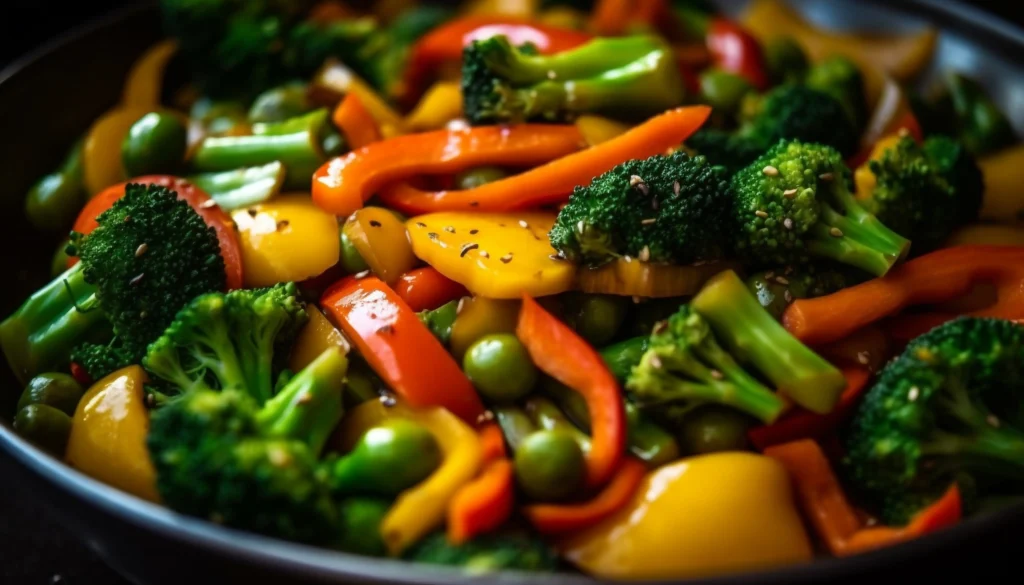  Vegetable Stir Fry Recipe with Broccoli, Peppers, and Peas